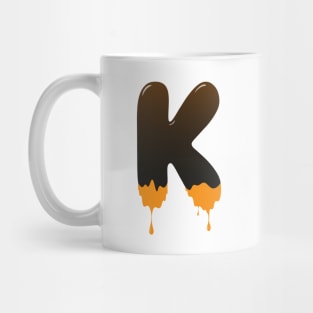 Chocolate Alphabet Letter K Mug